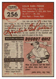 1953 Topps Baseball #256 Les Peden Senators EX-MT 504468