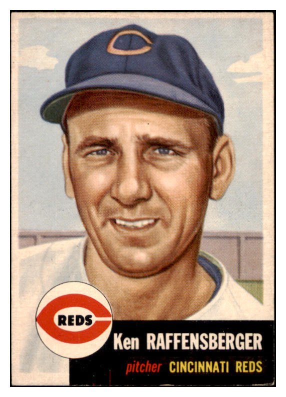 1953 Topps Baseball #276 Ken Raffensberger Reds EX-MT 504469