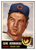 1953 Topps Baseball #179 Gene Hermanski Cubs EX-MT 504475