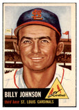 1953 Topps Baseball #021 Billy Johnson Cardinals NR-MT 504478