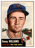 1953 Topps Baseball #120 Davey Williams Giants NR-MT 504492