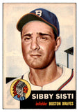 1953 Topps Baseball #124 Sibby Sisti Braves NR-MT 504494