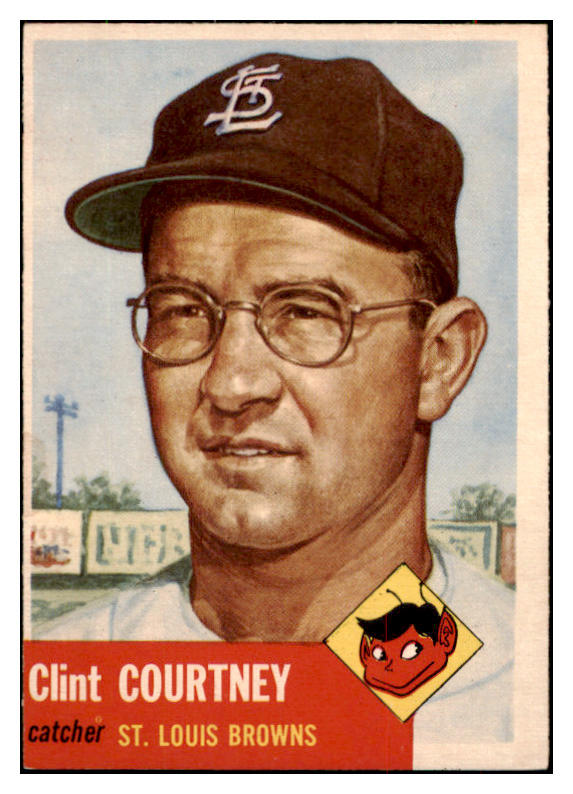 1953 Topps Baseball #127 Clint Courtney Browns NR-MT 504496