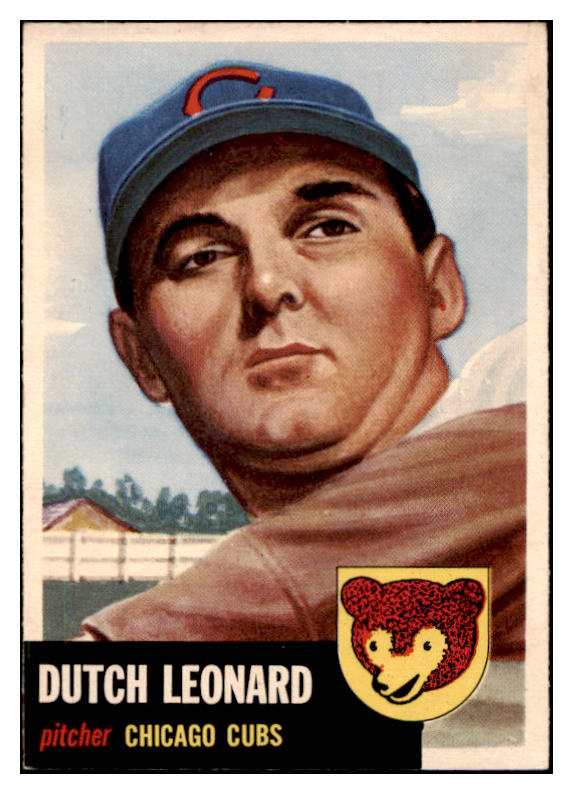 1953 Topps Baseball #155 Dutch Leonard Cubs NR-MT 504500