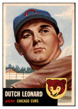 1953 Topps Baseball #155 Dutch Leonard Cubs NR-MT 504500