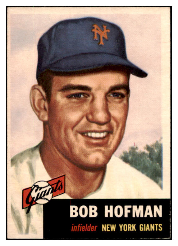 1953 Topps Baseball #182 Bobby Hofman Giants NR-MT 504507