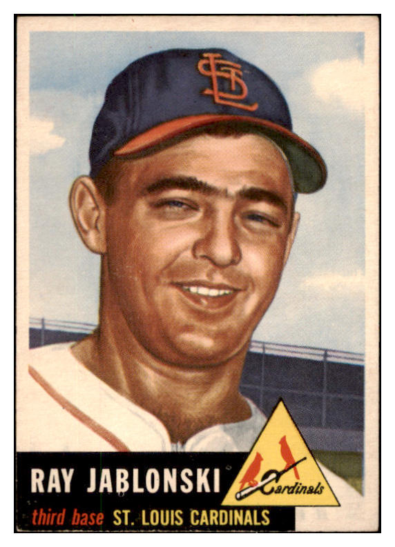 1953 Topps Baseball #189 Ray Jablonski Cardinals NR-MT 504509