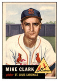 1953 Topps Baseball #193 Mike Clark Cardinals NR-MT 504510