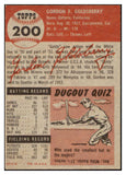 1953 Topps Baseball #200 Gordon Goldsberry Browns NR-MT 504513