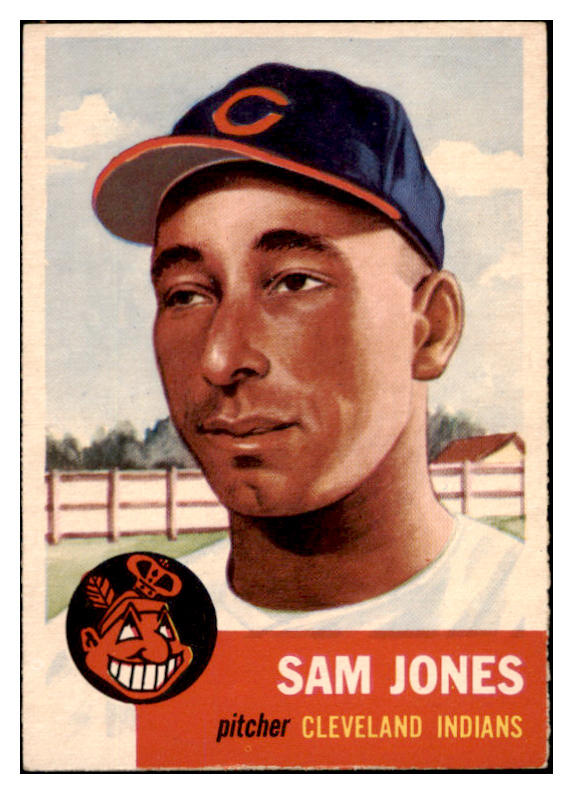 1953 Topps Baseball #006 Sam Jones Indians EX-MT 504518