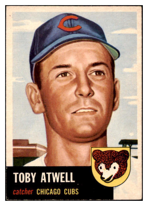 1953 Topps Baseball #023 Toby Atwell Cubs EX-MT 504522