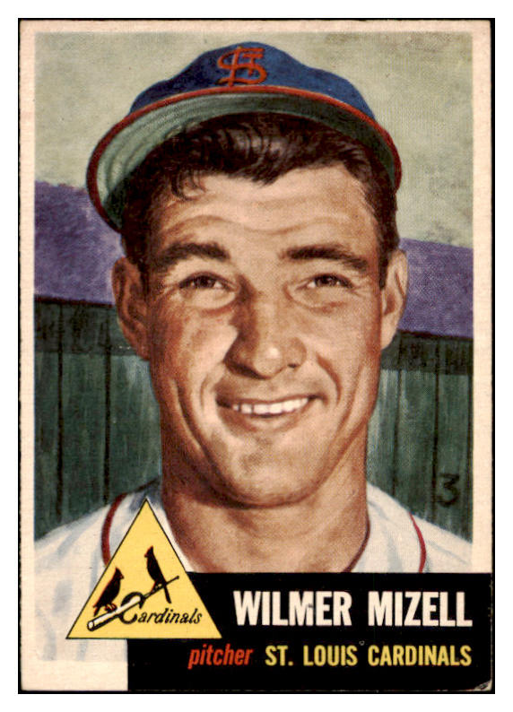 1953 Topps Baseball #128 Wilmer Mizell Cardinals EX-MT 504530