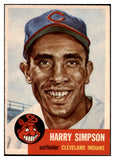 1953 Topps Baseball #150 Harry Simpson Indians EX-MT 504532