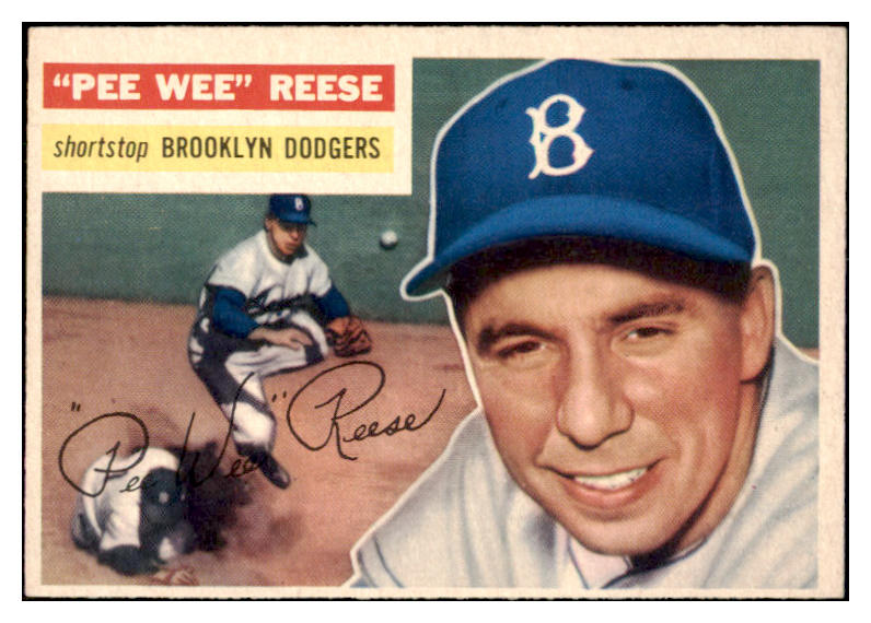 1956 Topps Baseball #260 Pee Wee Reese Dodgers EX-MT 504544