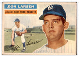 1956 Topps Baseball #332 Don Larsen Yankees EX 504548