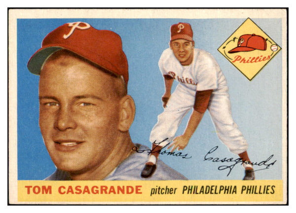 1955 Topps Baseball #167 Tom Casagrande Phillies EX-MT 504553
