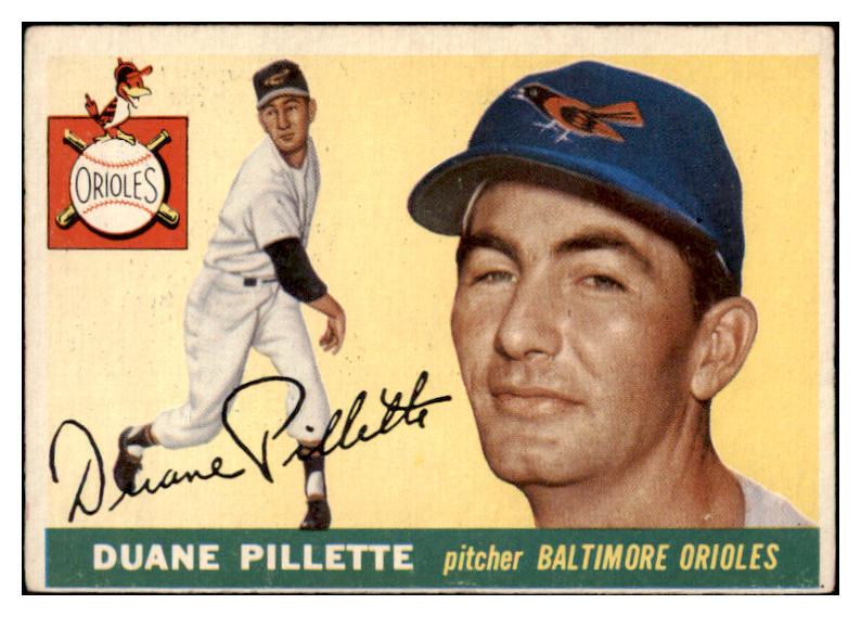 1955 Topps Baseball #168 Duane Pillette Orioles EX 504554