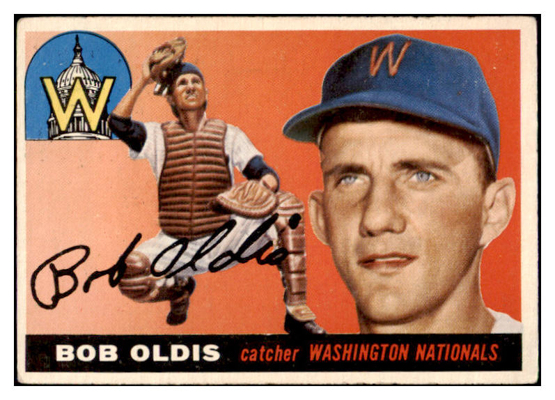 1955 Topps Baseball #169 Bob Oldis Senators EX 504555