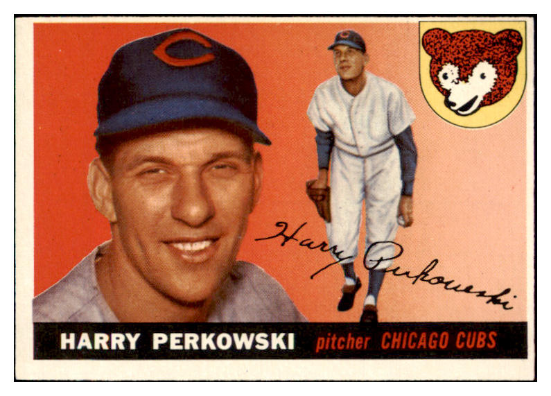 1955 Topps Baseball #184 Harry Perkowski Cubs EX-MT 504569