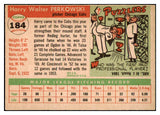 1955 Topps Baseball #184 Harry Perkowski Cubs EX-MT 504569