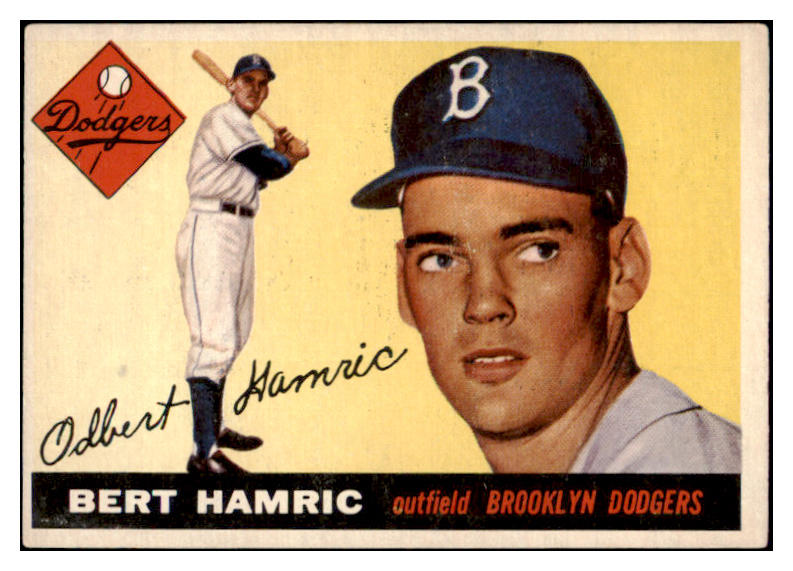 1955 Topps Baseball #199 Bert Hamric Dodgers EX-MT 504579