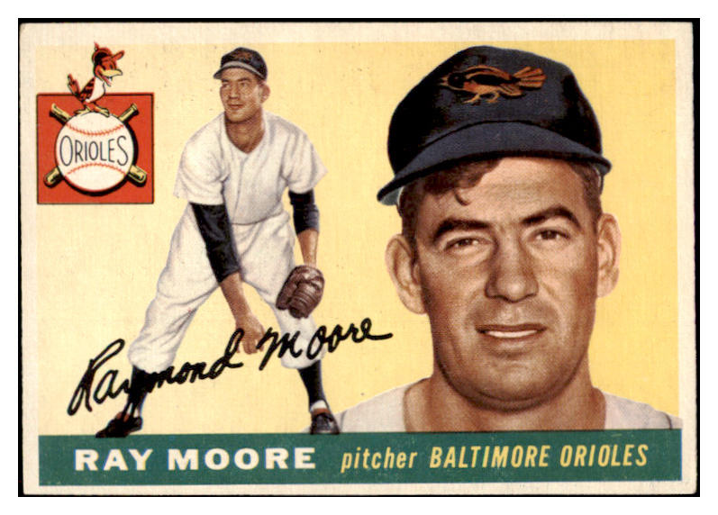 1955 Topps Baseball #208 Ray Moore Orioles NR-MT 504587