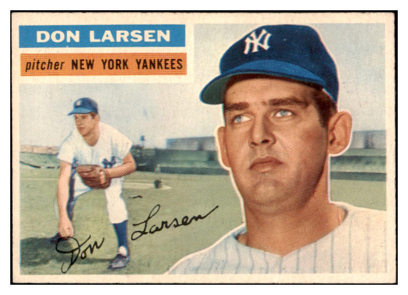 1956 Topps Baseball #332 Don Larsen Yankees EX-MT 504615