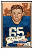 1952 Bowman Large Football #097 John Wozniak Texans GD-VG 504641