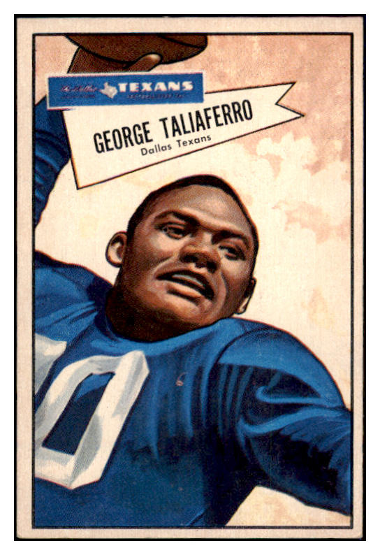 1952 Bowman Large Football #089 George Taliaferro Texans EX-MT 504646