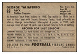 1952 Bowman Large Football #089 George Taliaferro Texans EX-MT 504646