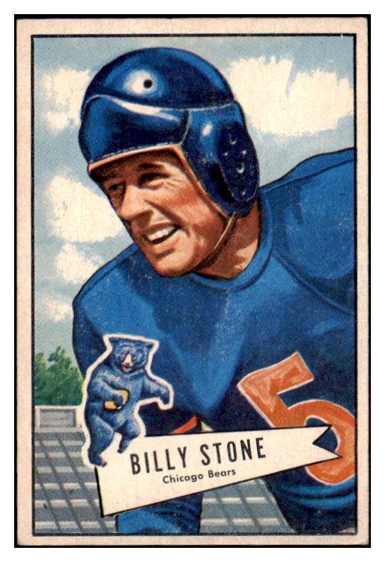 1952 Bowman Large Football #088 Billy Stone Bears EX+/EX-MT 504648