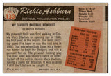 1955 Bowman Baseball #130 Richie Ashburn Phillies EX 504653