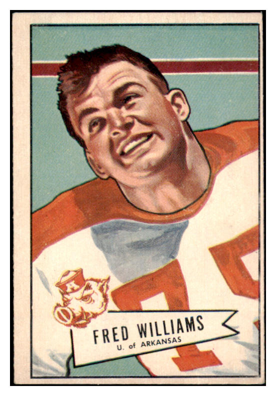 1952 Bowman Large Football #121 Fred Williams Bears VG-EX 504659