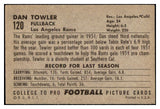 1952 Bowman Large Football #120 Dan Towler Rams VG 504663