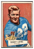 1952 Bowman Large Football #078 Bobby Layne Lions VG 504664