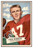 1952 Bowman Large Football #093 Fred Benners Giants VG-EX 504668