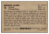 1952 Bowman Large Football #076 Herman Clark Bears VG-EX 504671