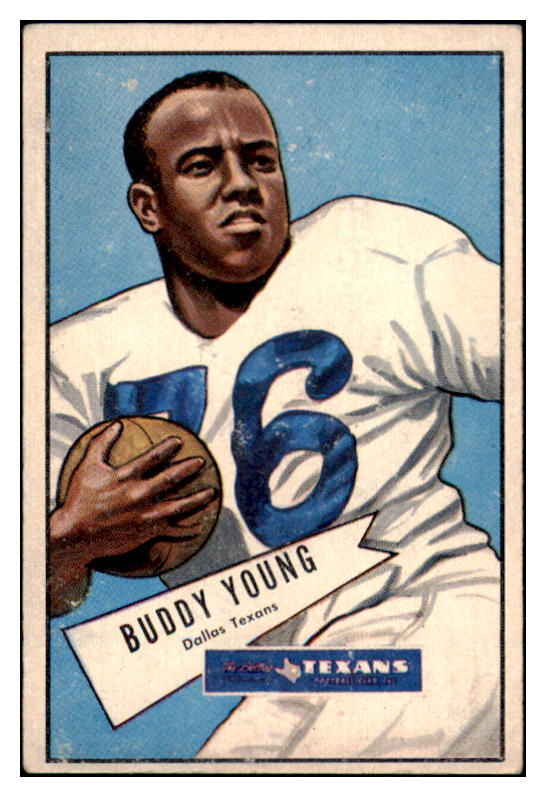 1952 Bowman Large Football #104 Buddy Young Texans VG-EX 504673