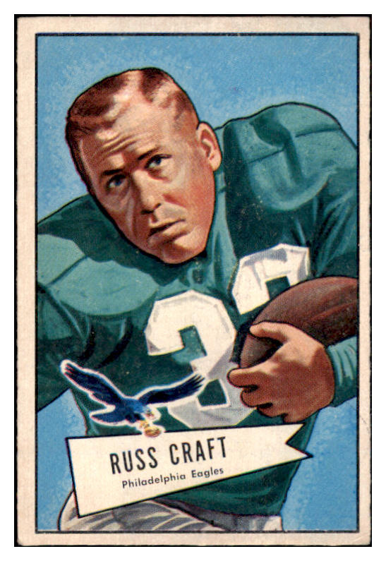 1952 Bowman Large Football #116 Russ Craft Eagles VG-EX 504675