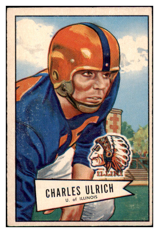 1952 Bowman Large Football #134 Charles Ulrich Cardinals VG-EX 504676