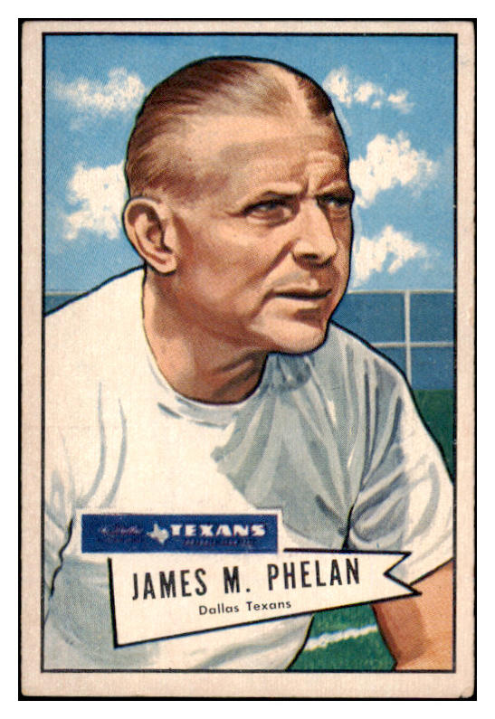 1952 Bowman Large Football #122 James Phelan Texans VG-EX 504677