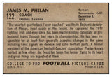 1952 Bowman Large Football #122 James Phelan Texans VG-EX 504677