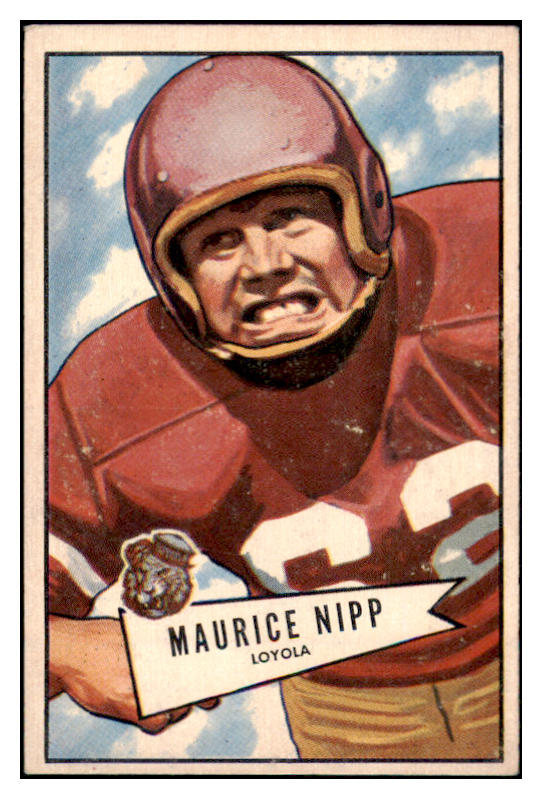 1952 Bowman Large Football #107 Maurice Nipp Eagles VG-EX 504680