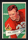 1952 Bowman Large Football #110 Jack Simmons Cardinals VG-EX 504681