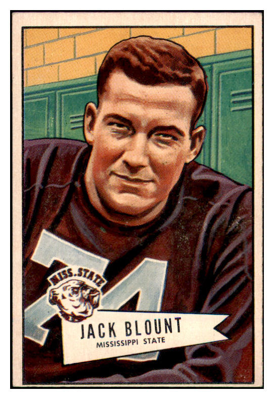 1952 Bowman Large Football #080 Jack Blount Eagles EX 504683