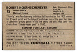 1952 Bowman Large Football #079 Bob Hoernschmeyer Lions EX 504686