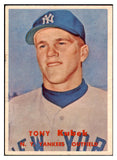 1957 Topps Baseball #312 Tony Kubek Yankees EX-MT 504704