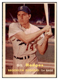 1957 Topps Baseball #080 Gil Hodges Dodgers EX-MT 504710