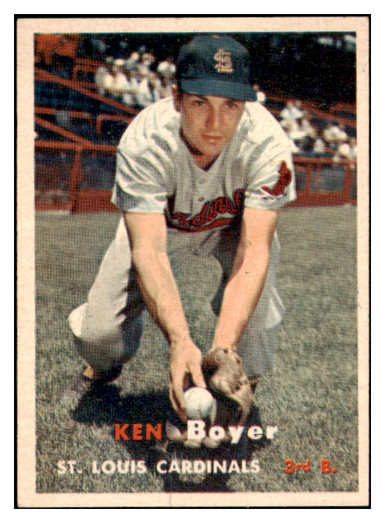 1957 Topps Baseball #122 Ken Boyer Cardinals EX-MT 504714