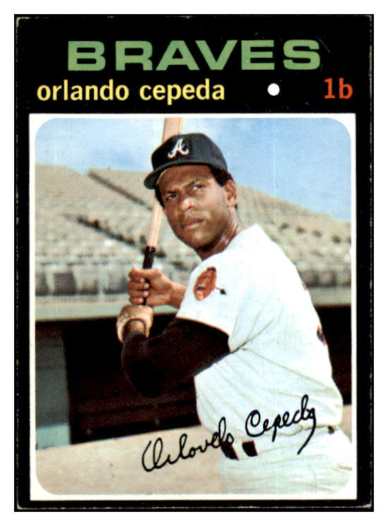 1971 Topps Baseball #605 Orlando Cepeda Braves EX 504754